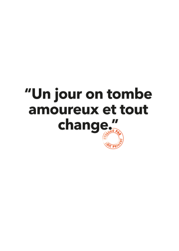 30x40 UN JOUR ON TOMBE AMOUREUX