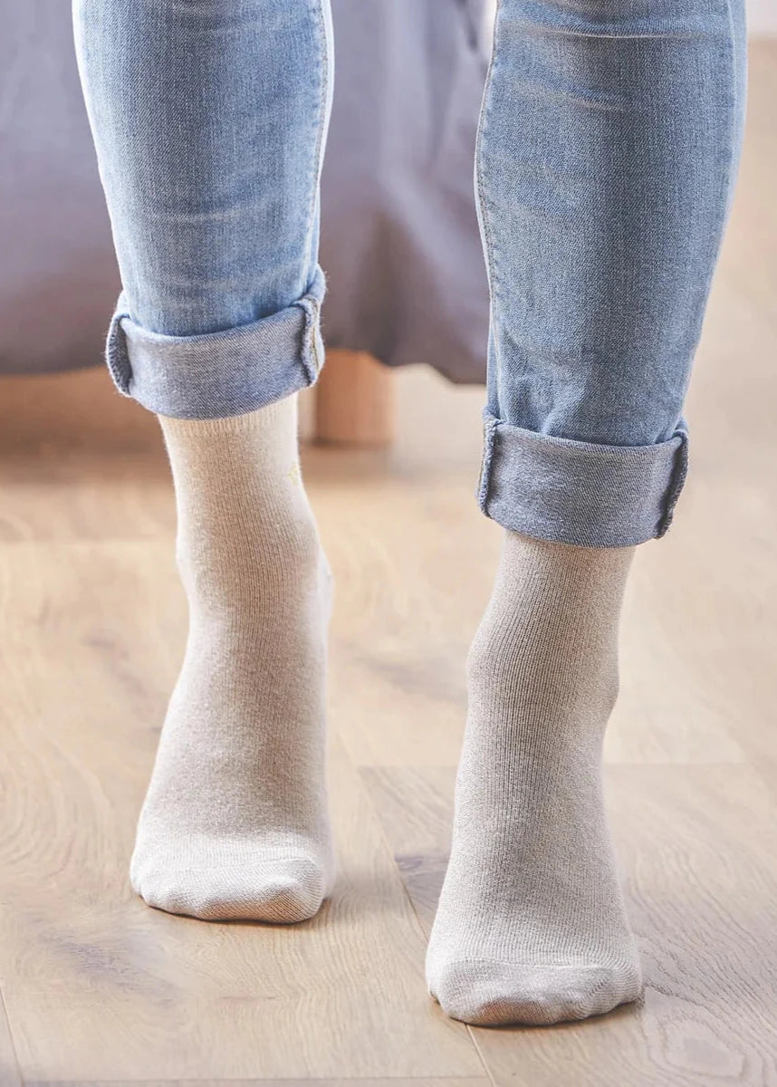 Chaussettes unies à paillettes