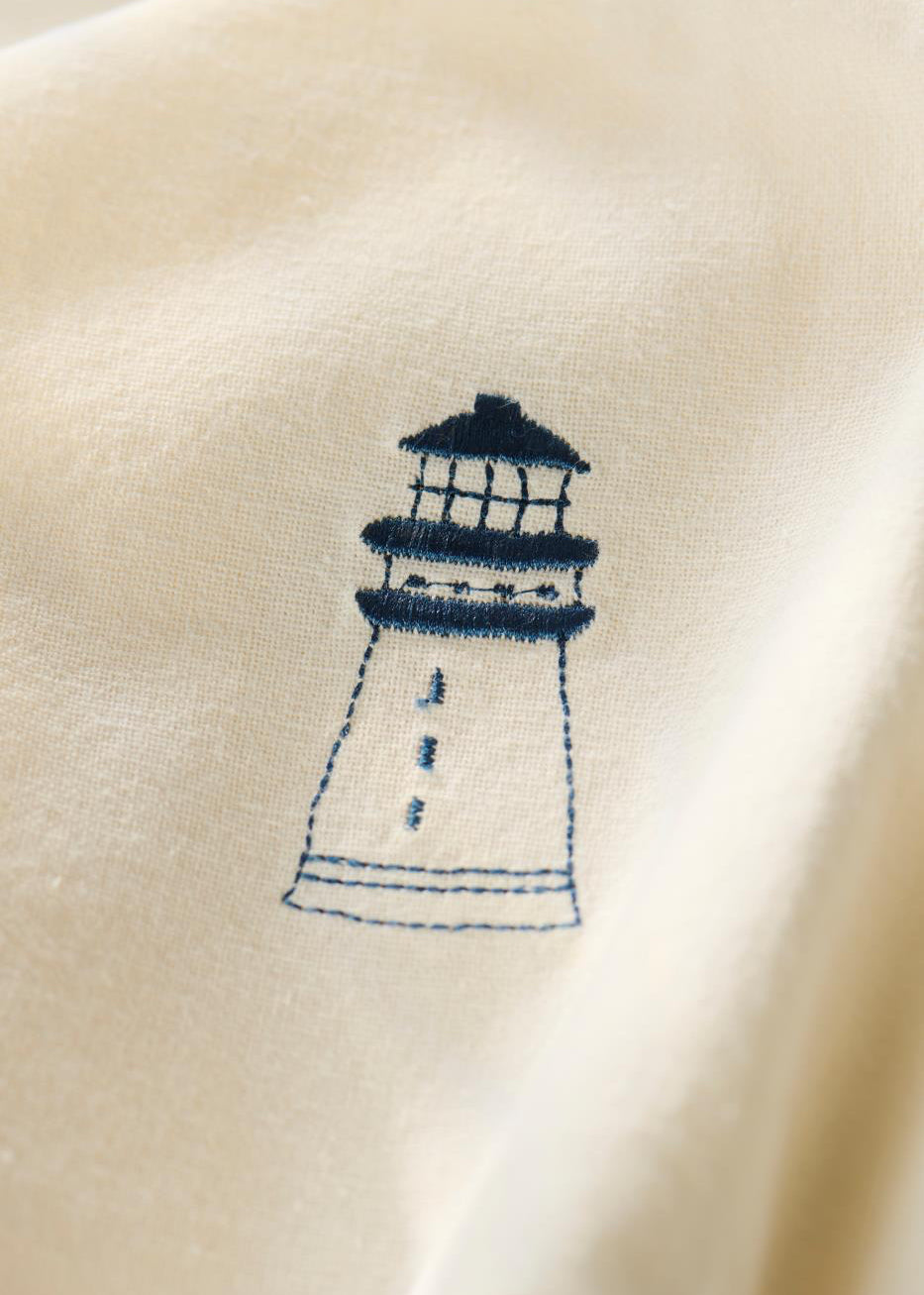 NAPKIN ATLANTIS WHITE/BLUE