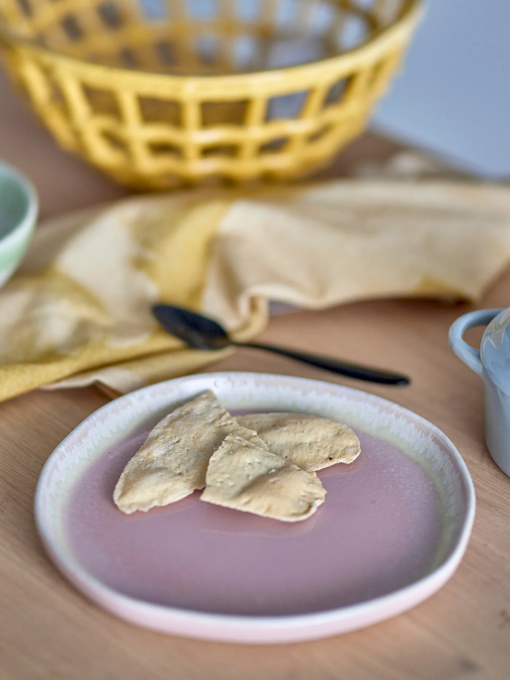 LOUISA ASSIETTE ROSE GRÈS PM