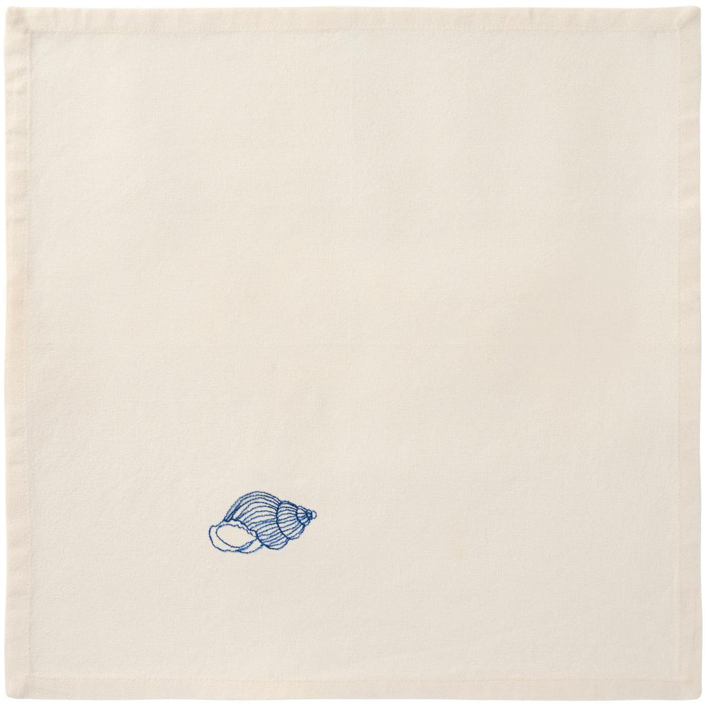 NAPKIN ATLANTIS WHITE/BLUE CONCH