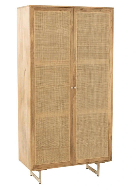 Armoire Weaving Bois Naturel – 95x45x190 cm