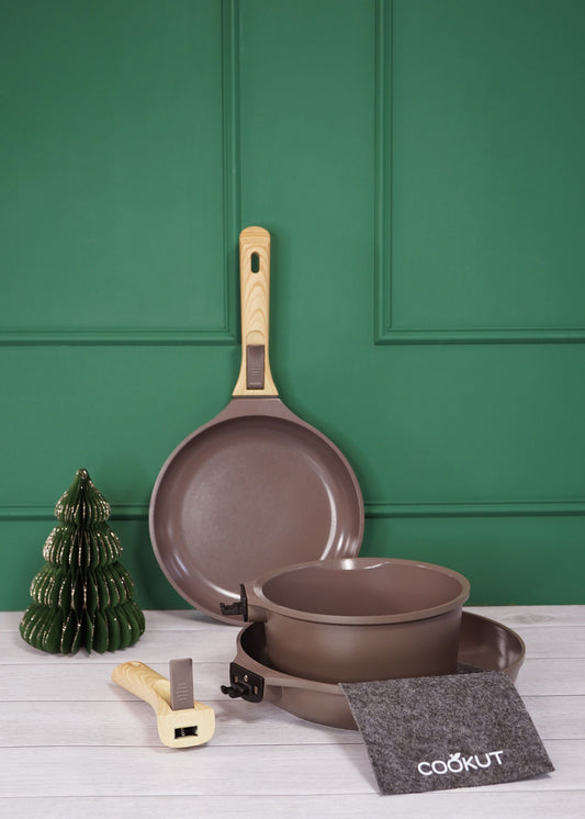 POELE AMOVIBLE 28CM MOKA