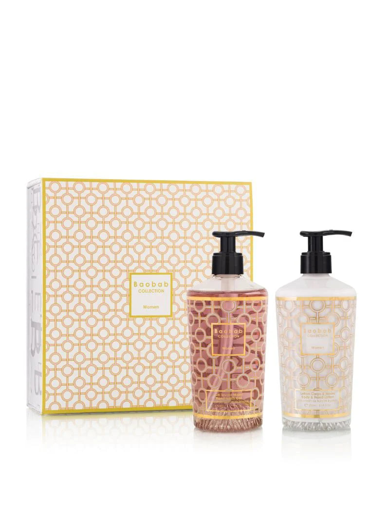 Coffret cadeau - Women - Lotion corps & mains et gel lavant mains - BAOBAB