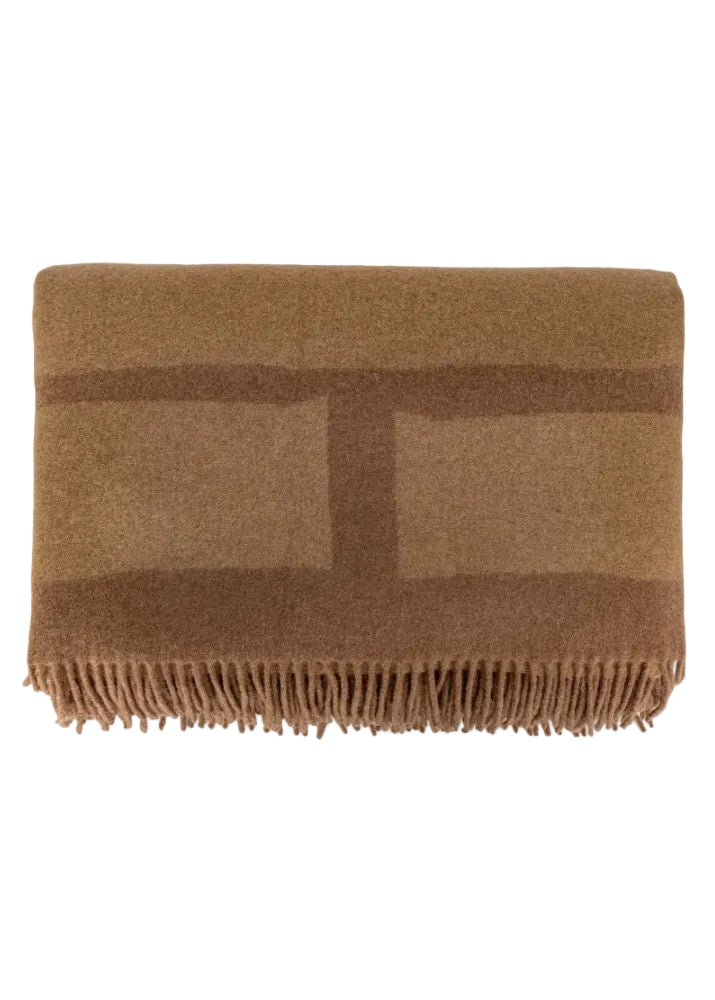PLAID GLOVE BROWN - 140X220