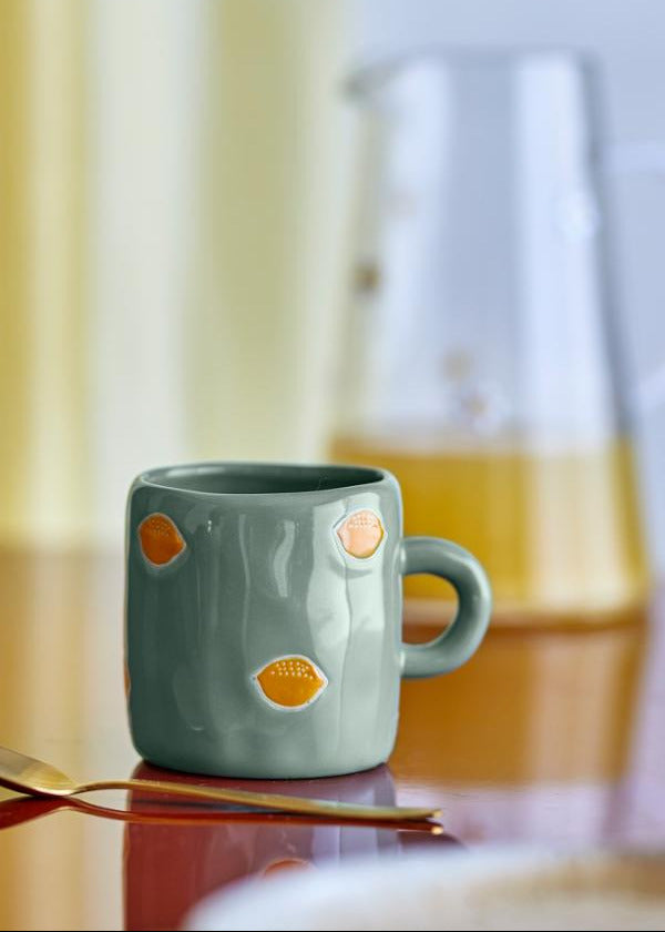 TASSE AGNES VERTE GRÈS