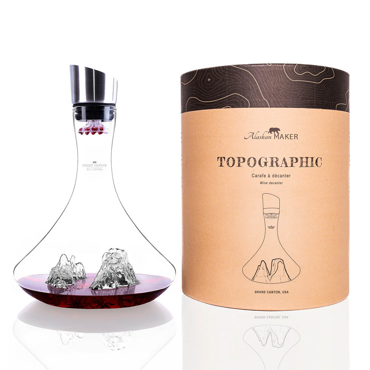 CARAFE VIN TOPOGRAPHIC GRAND C