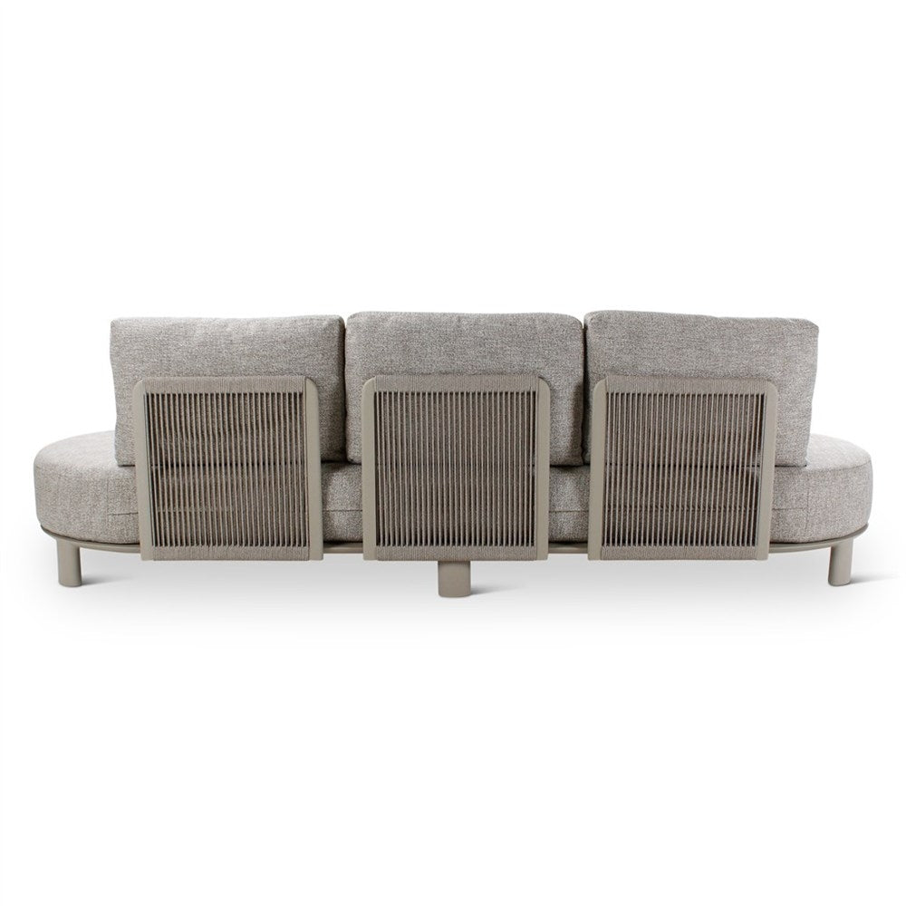 NIMBO- 3 PLACES ALU TOPO TISSAGE STONE
