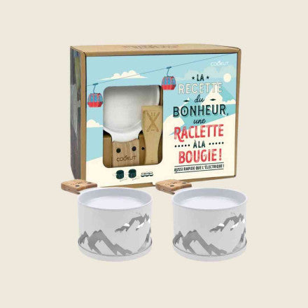 RACLETTE BOUGIE 2PERS BLANC MO
