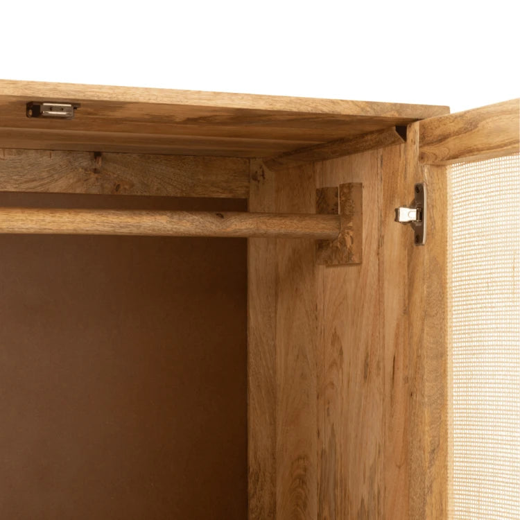 Armoire Weaving Bois Naturel – 95x45x190 cm