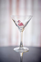 MISA VERRE À PIED FLAMANT ROSE