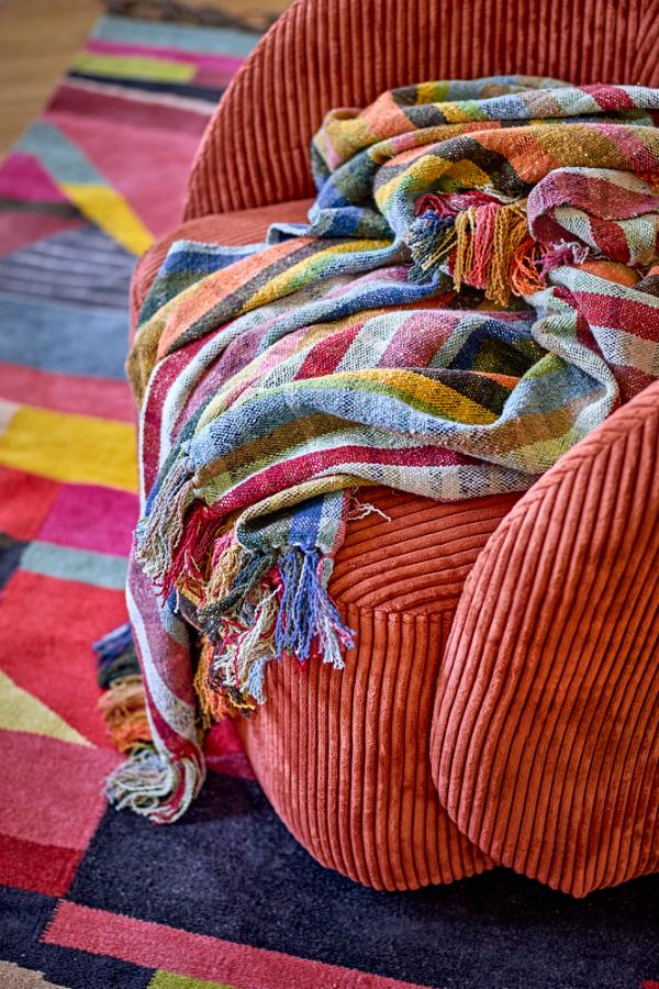 PLAID ELMY ORANGE - 160X130
