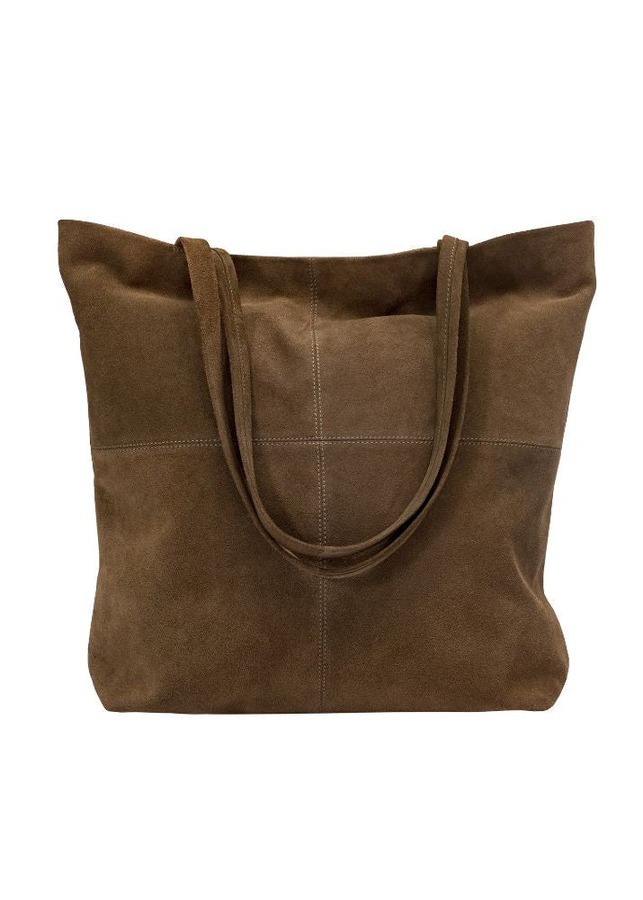SAC A MAIN CUIR TAUPE