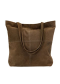 SAC A MAIN CUIR TAUPE