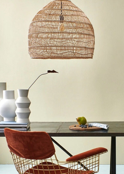 Suspension, Wicker Medium, naturel, Ø60cm, H50cm - HK Living