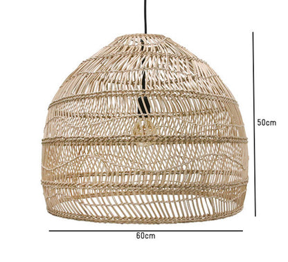 Suspension, Wicker Medium, naturel, Ø60cm, H50cm - HK Living